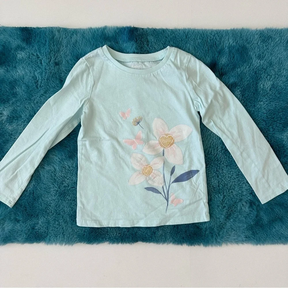 Carter’s Little Girl Long Sleeve Graphic Tee Size 5